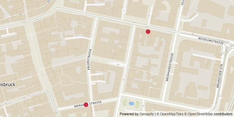 Map showing photo locations in Innenstadt, Tyrol, Austria