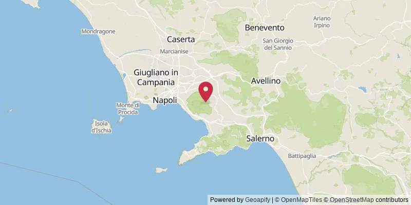 Map showing location at Terzigno, Naples, Italy