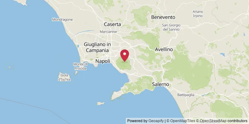 Map showing location at Ottaviano, Naples, Italy