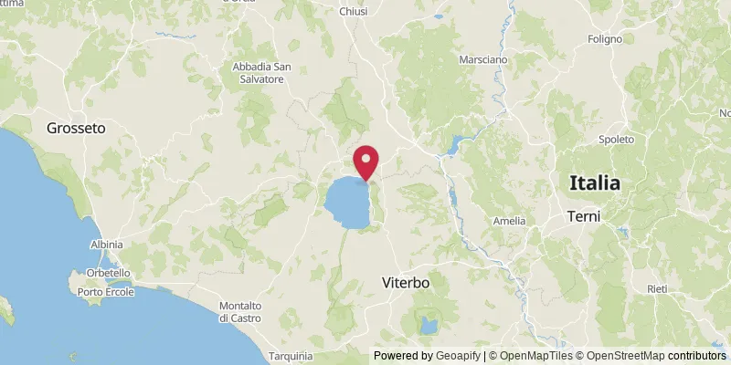 Map showing location at Bolsena, Viterbo, Italy