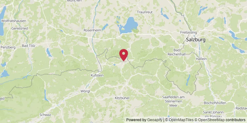 Map showing location at Waidach, Bezirk Kitzbühel, Austria