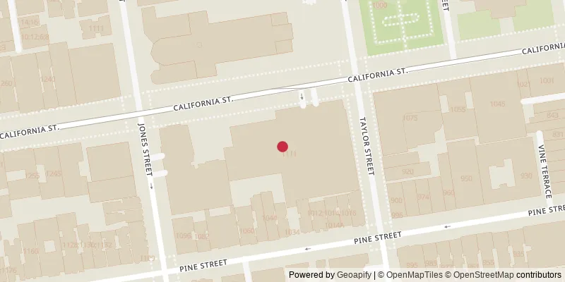 Map showing photo locations in South of Market, California, United States