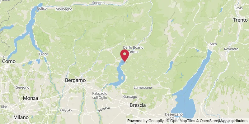 Map showing location at Pieve, Brescia, Italy