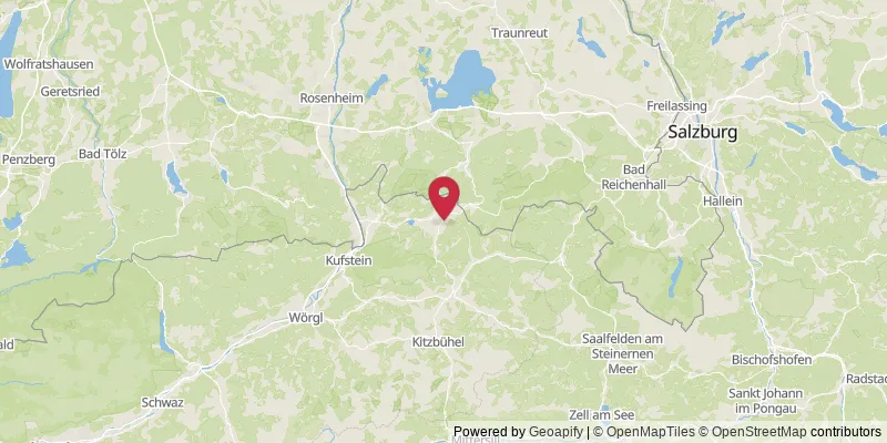 Map showing location at Kreuzgütl, Bezirk Kitzbühel, Austria