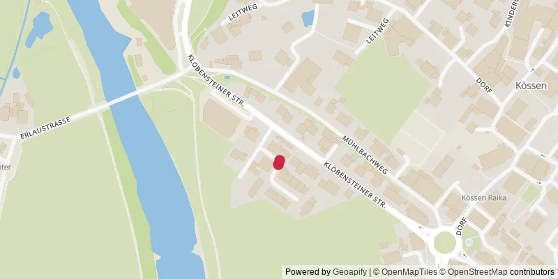 Map showing photo locations in Erlau, Bezirk Kitzbühel, Austria