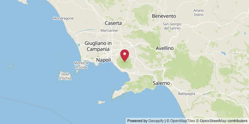 Map showing location at Ottaviano, Naples, Italy