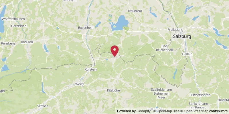 Map showing location at Waidach, Bezirk Kitzbühel, Austria