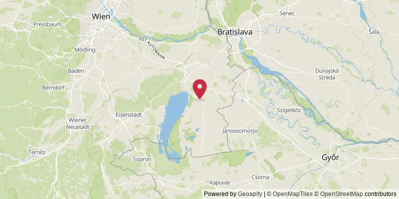 Map showing location at Gols, Bezirk Neusiedl am See, Austria