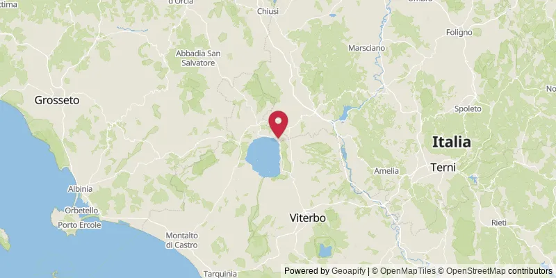 Map showing location at Bolsena, Viterbo, Italy
