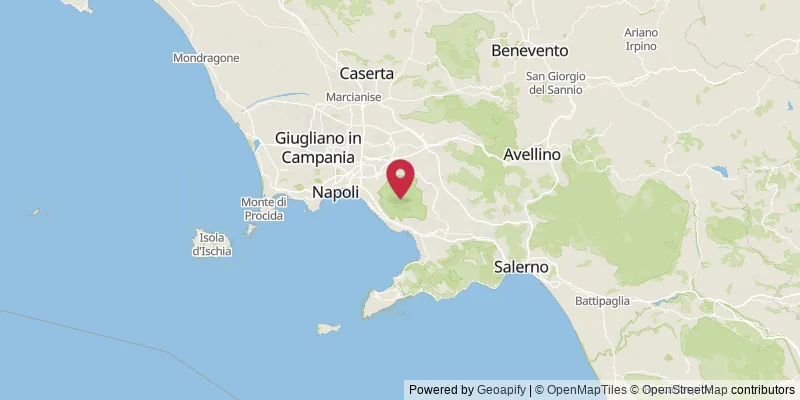 Map showing location at Ottaviano, Naples, Italy