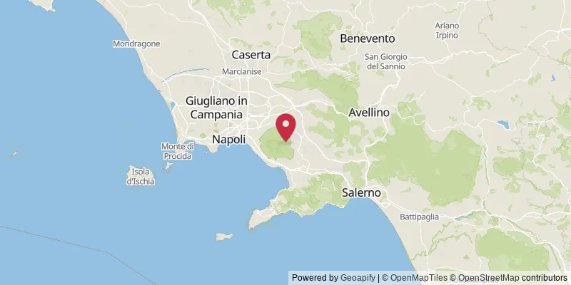 Map showing location at Terzigno, Naples, Italy