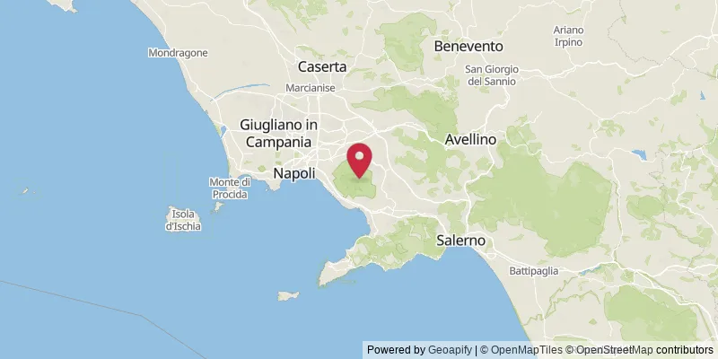 Map showing location at Ottaviano, Naples, Italy