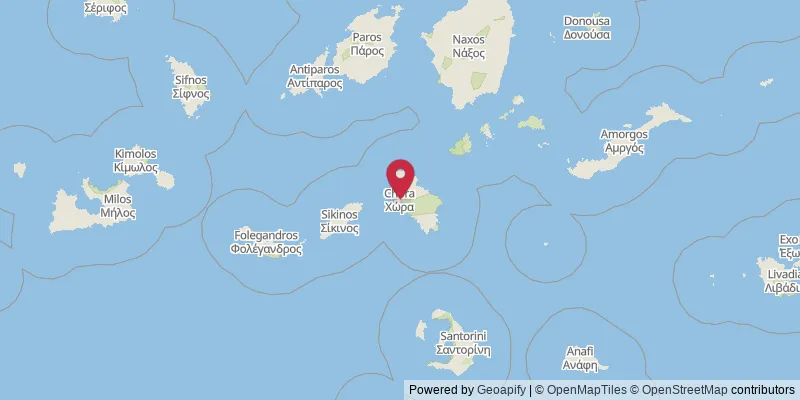 Map showing location at Γιαλός, Thira Regional Unit, Greece