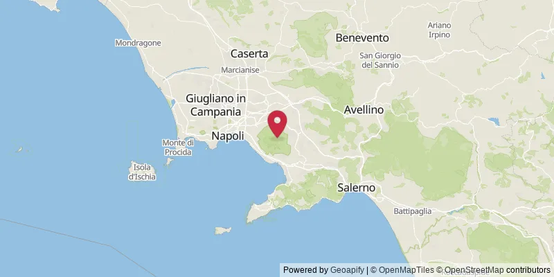 Map showing location at Ottaviano, Naples, Italy