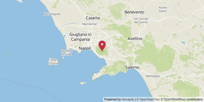 Map showing location at Ottaviano, Naples, Italy