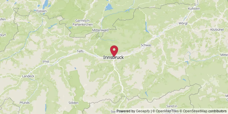 Map showing location at Innenstadt, Tyrol, Austria